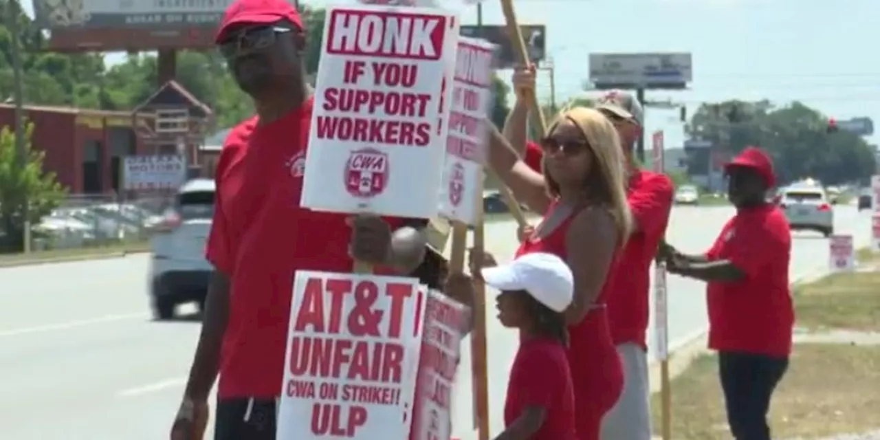 For striking AT&T workers in Mobile, Labor Day is picketing day