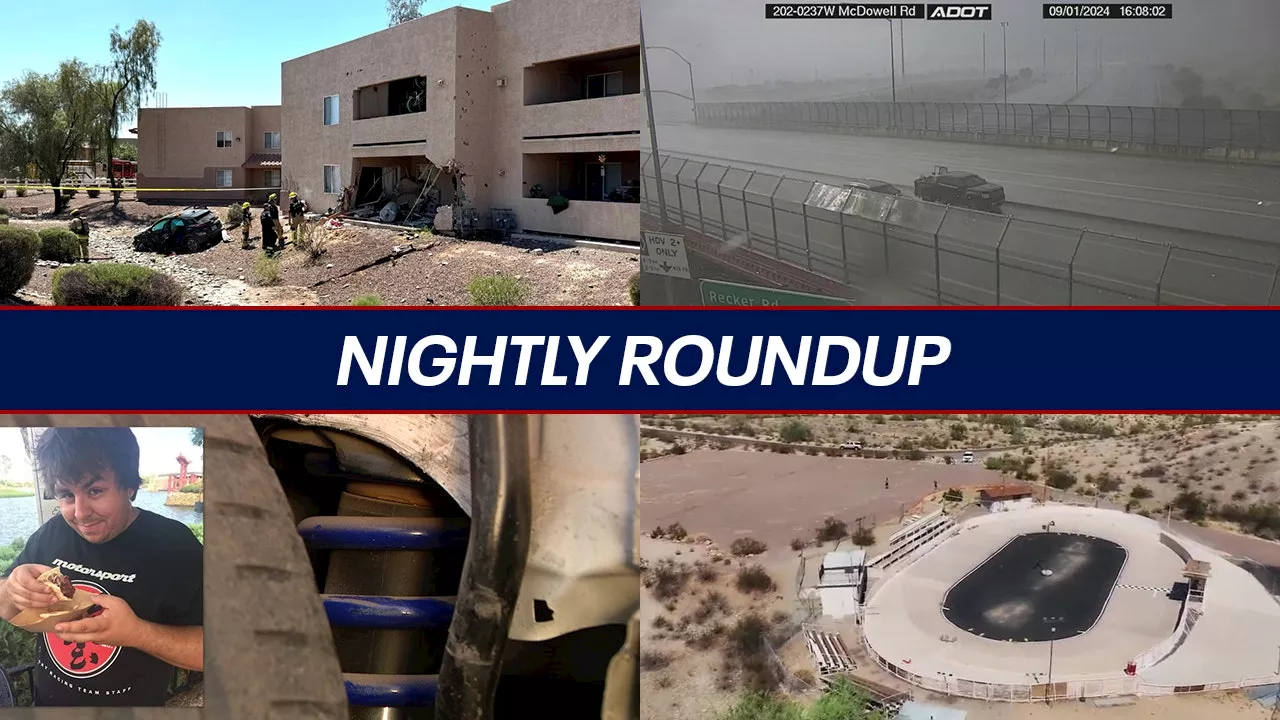 Stormy start to the month in Arizona; Phoenix racetrack at risk of demolition