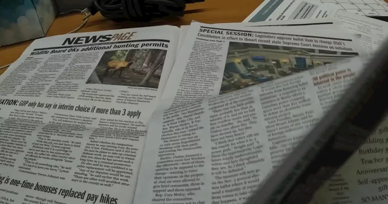 FOX 13 Investigates: Lawsuit against rural newspaper is test for new Utah law