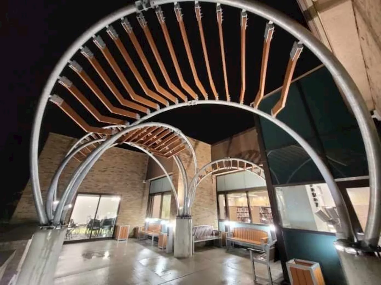 A canopy of imagination at the Maple public library