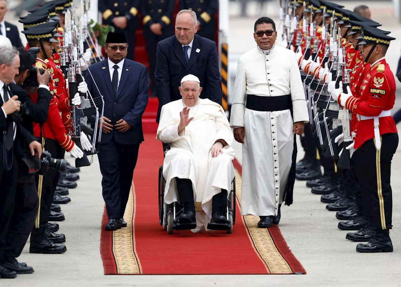 Pope Francis arrives in Indonesia to begin ambitious Asia-Pacific tour