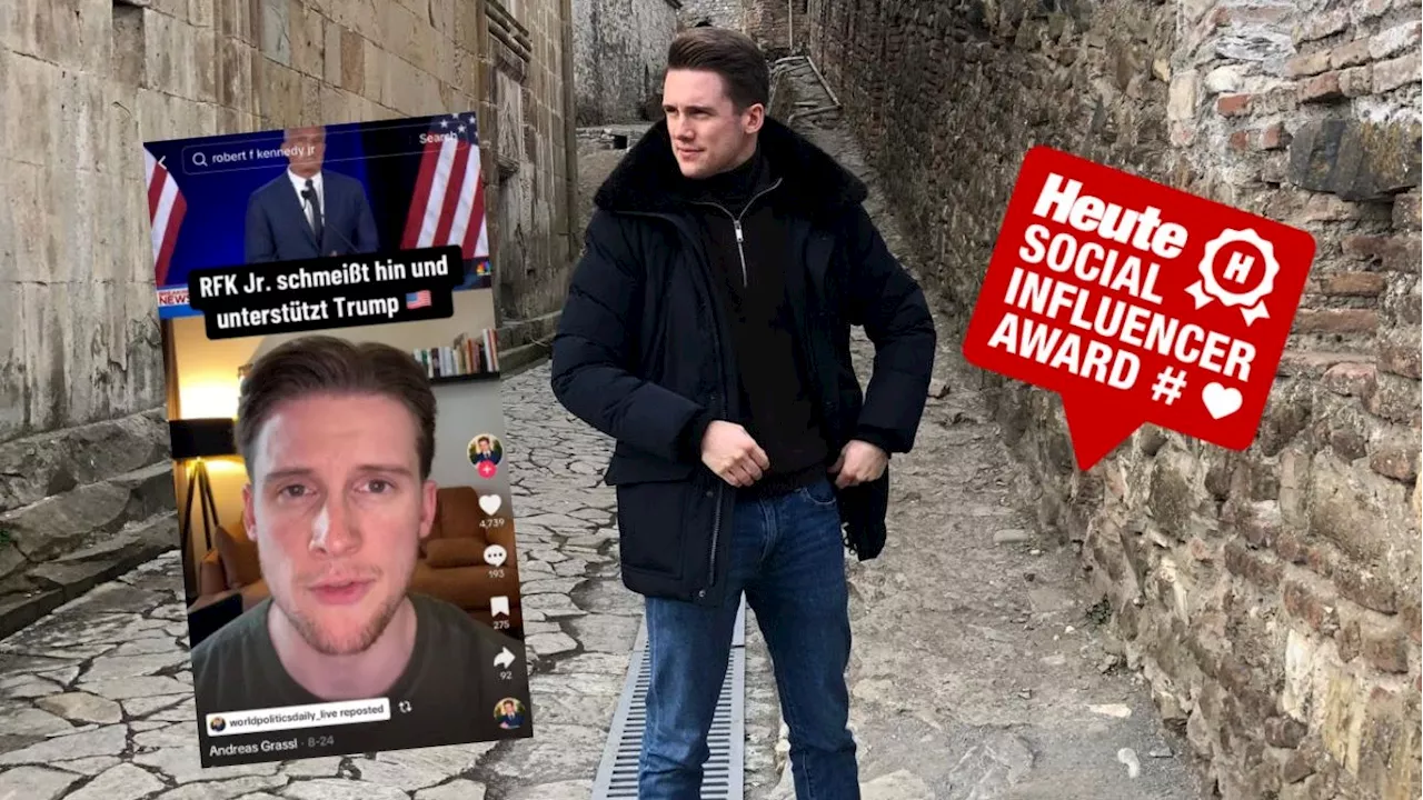 Influencer Andreas Grassl - Wiener Influencer erklärt die Weltpolitik auf TikTok