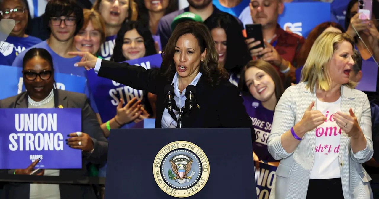 ‘Thank Unions!’ Harris Courts Voters In Rousing Pledge To Protect Workers’ Rights