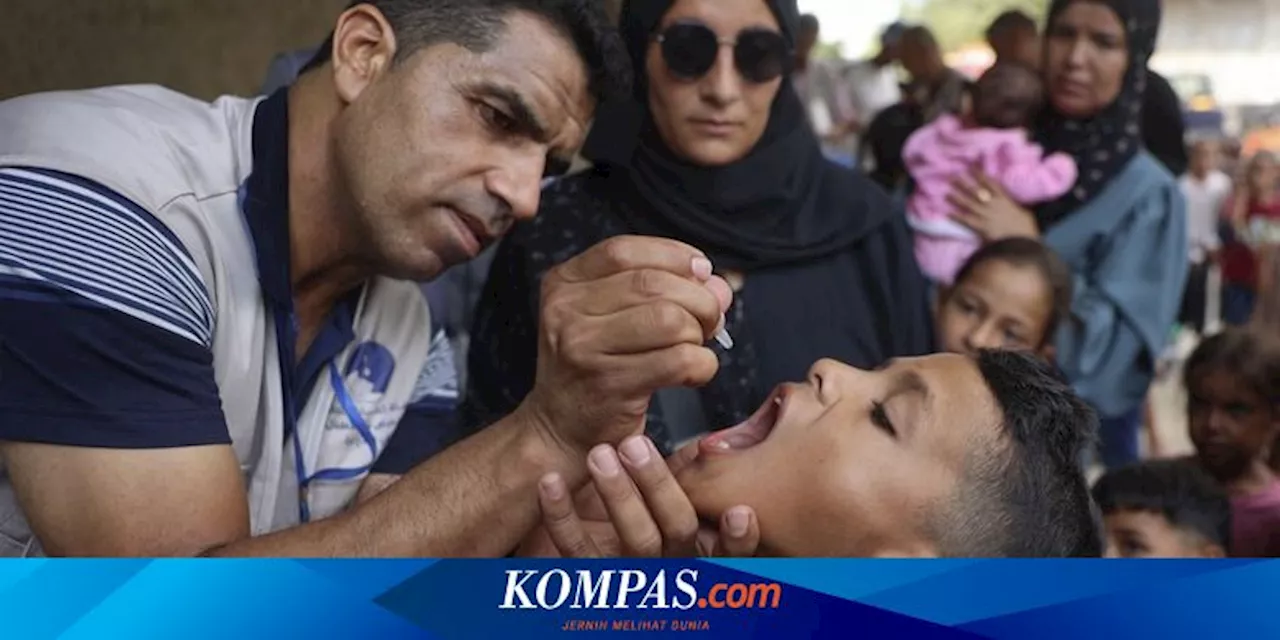 Kabar Baik, WHO Sebut Vaksinasi Polio untuk Anak-anak di Gaza Lampaui Target