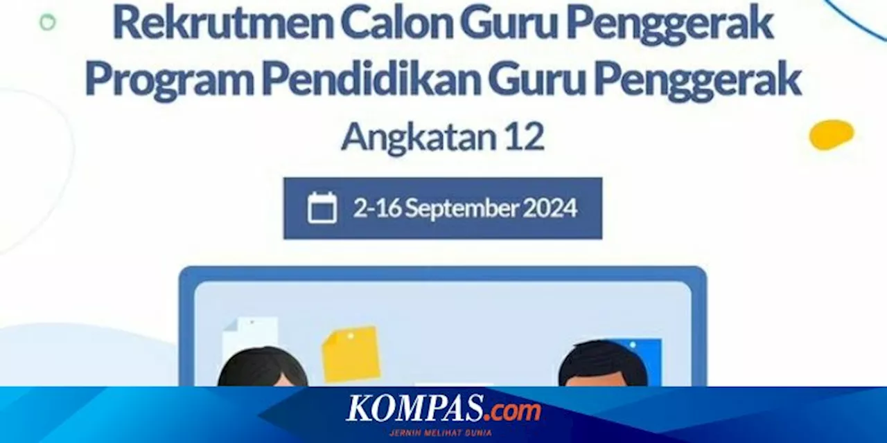 Rekrutmen Calon Guru Penggerak Angkatan 12 Dibuka, Ini Syaratnya