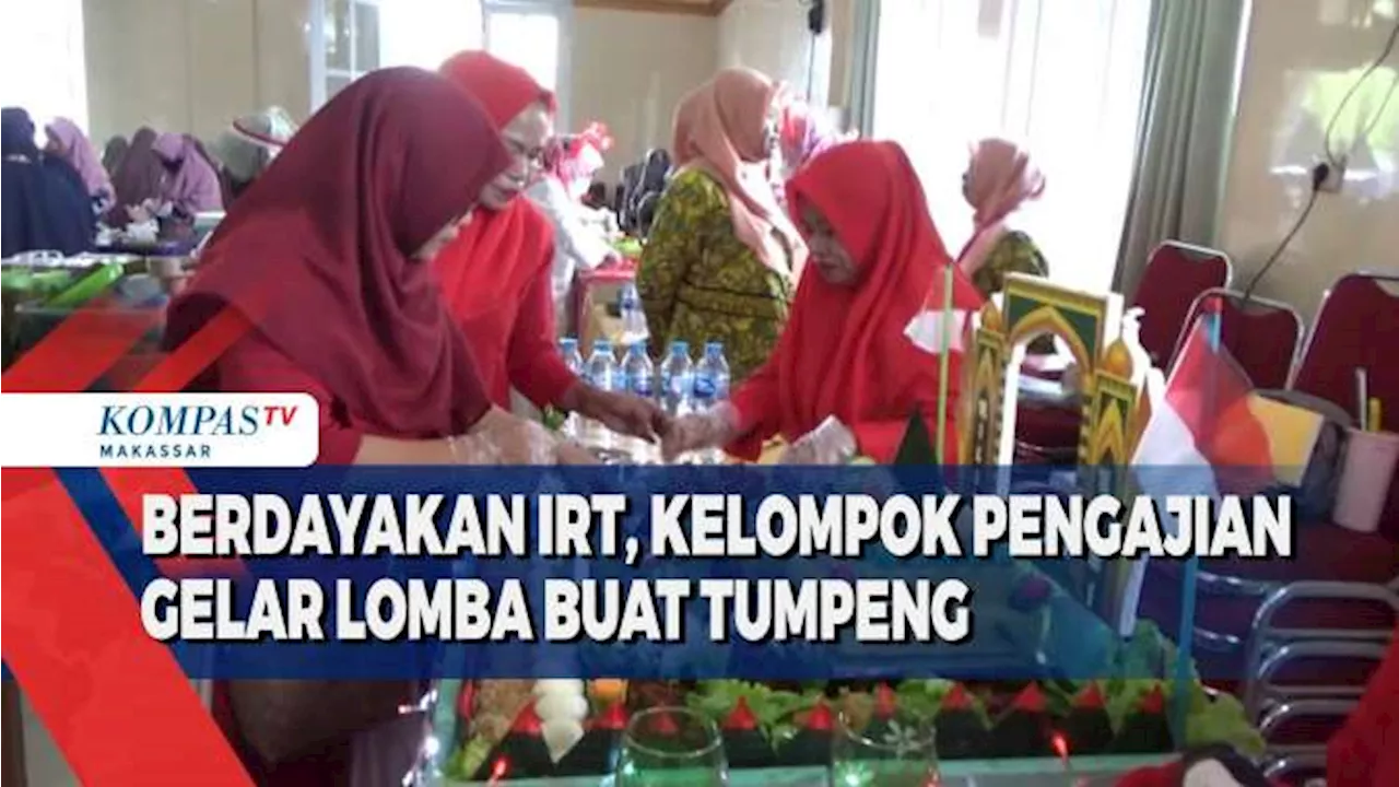 Berdayakan IRT, Kelompok Pengajian Gelar Lomba Buat Tumpeng