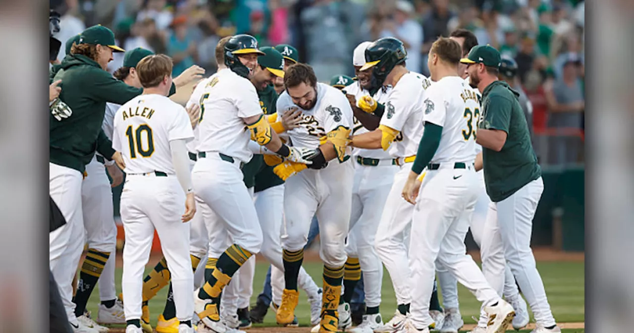 Shea Langeliers' walkoff home run lifts A's over Mariners