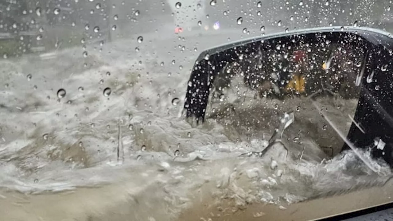 Man’s video shows moment he was trapped in SUV as street floods in San Antonio