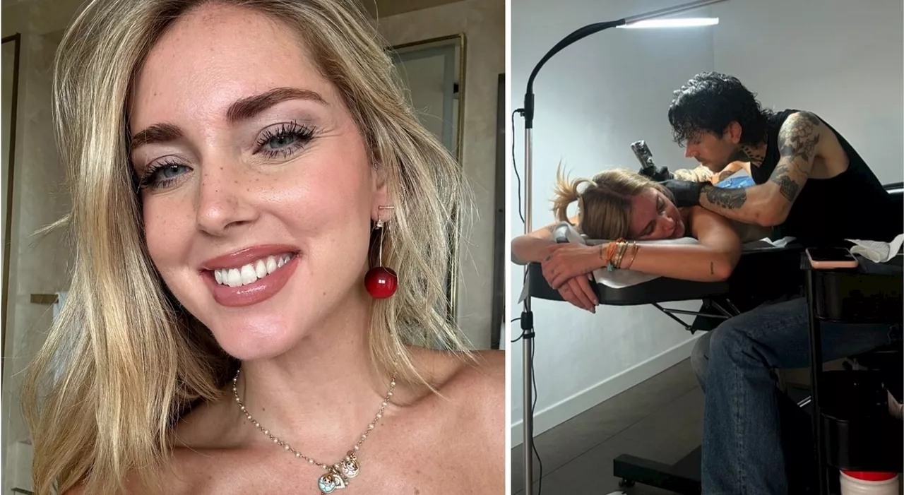 Chiara Ferragni, il nuovo tatuaggio sulla schiena: svelata la scritta, c'entra Fedez