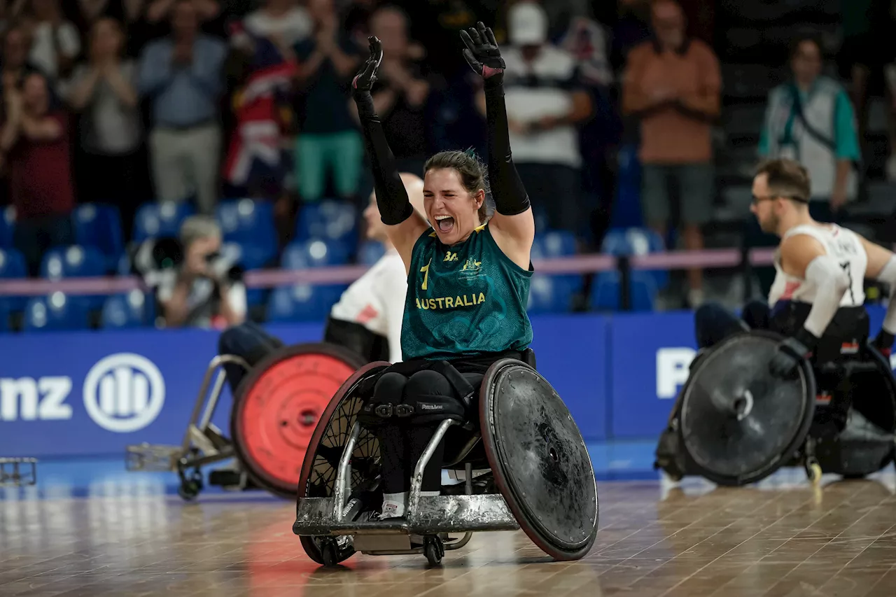 Medals for women in wheelchair rugby at Paralympics, pregnant archer wins gold and triathlon begins