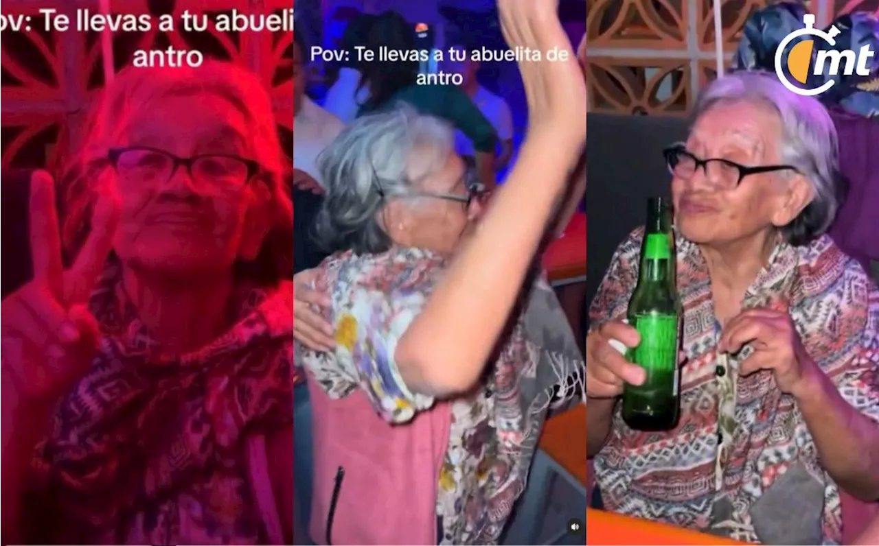 Llevan a abuelita de ANTRO y su reacción se volvió VIRAL en redes sociales