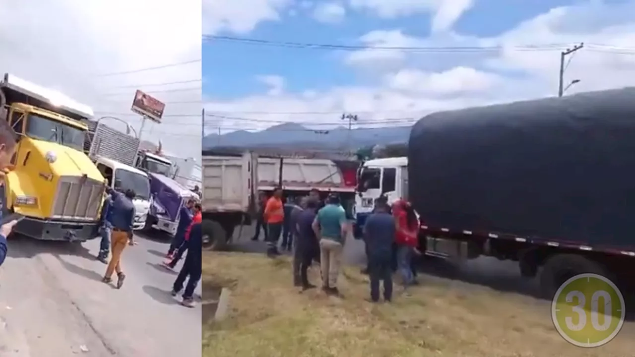 ¡Nada amigables! Movilidad en Bogotá se vio afectada por Paro de Camioneros