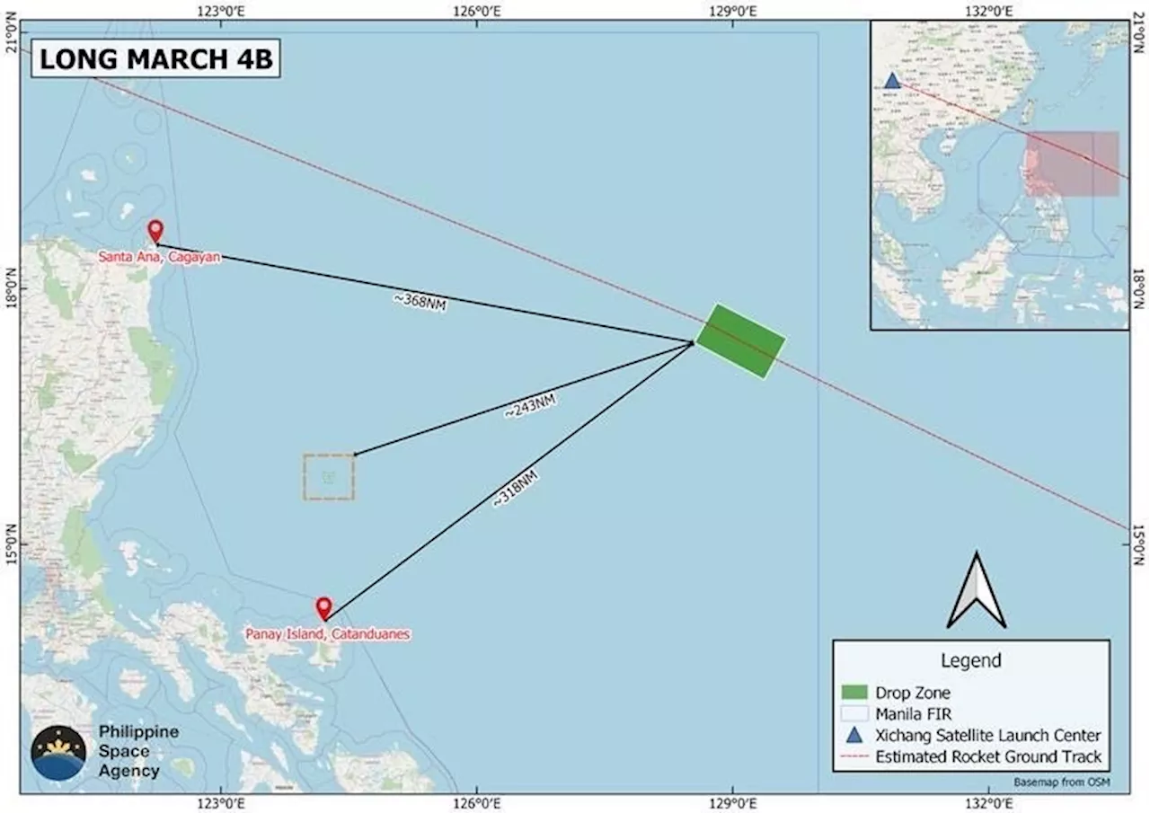 PhilSA confirms rocket launch from China