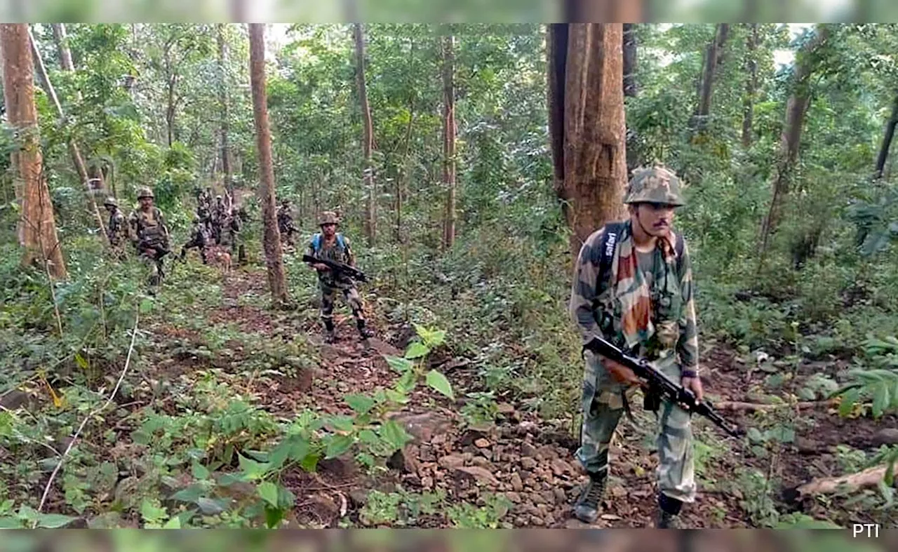 छत्तीसगढ़ के दंतेवाड़ा में सुरक्षाबलों के साथ मुठभेड़ में 10 नक्सली ढेर, भारी मात्रा में हथियार बरामद