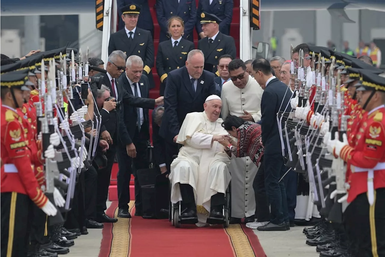 Pope Francis arrives in Muslim-majority Indonesia to start Asia-Pacific tour