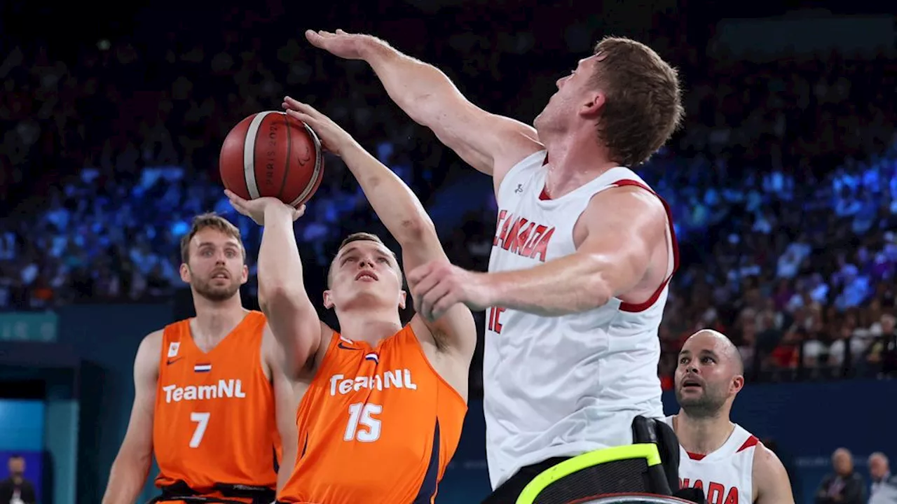 Rolstoelbasketballers moeten het hoofd buigen voor Canada in kwartfinale