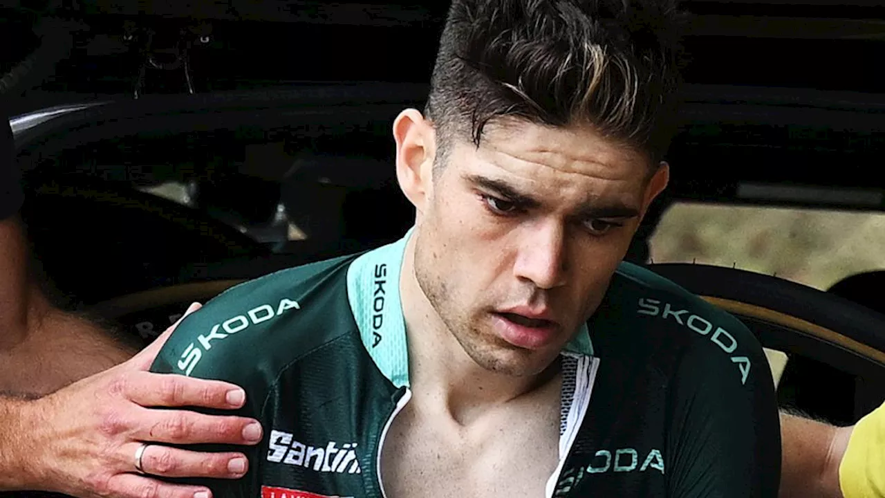 Van Aert naar ziekenhuis na wéér een pijnlijke val: 'Niet het jaar van Wout'