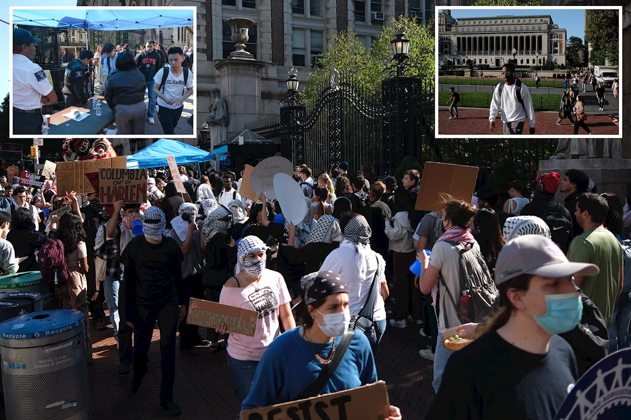 Anti-Israel protesters swarm Columbia University as classes kick off