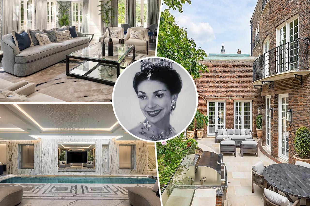 Ballerina Margot Fonteyn’s former London mansion -- where she entertained Yves Saint Laurent -- asks $85.81M