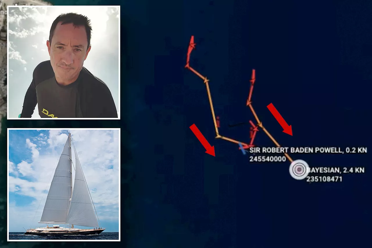 Satellite video shows final minutes of the Bayesian superyacht as it is dramatically blown by storm and disappears from radar