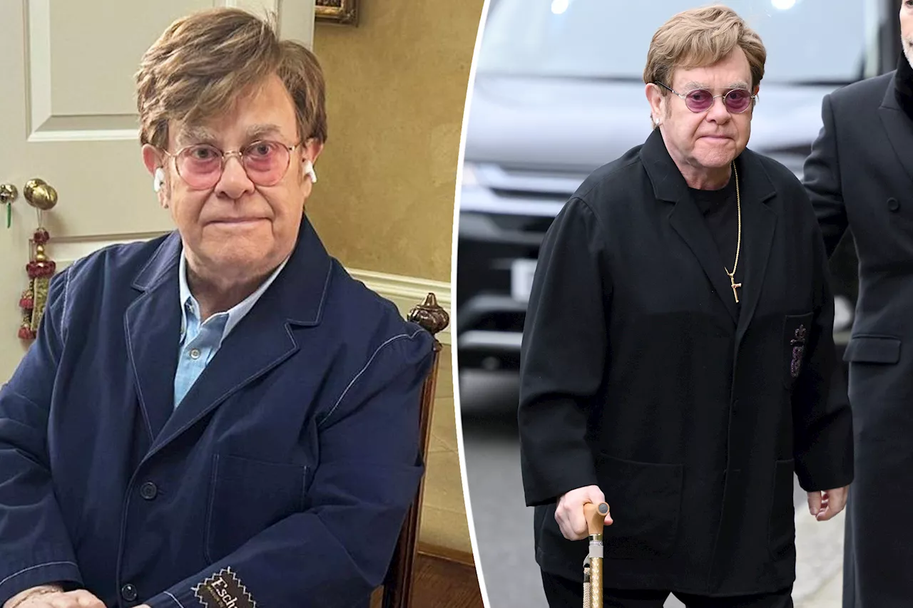 Elton John reveals 'severe' infection left him with limited vision in one eye