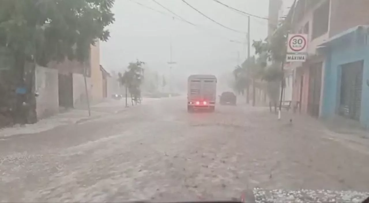 Lluvia intensa con granizo daña cultivos y viviendas en Cuchicuato en Irapuato; vecinos urgen apoyo