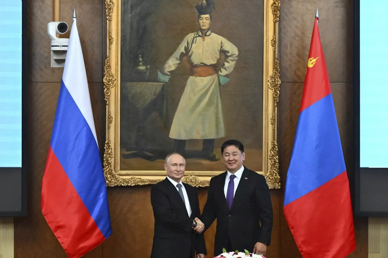 Mongolia ignores an international warrant for Putin's arrest, giving him a red-carpet welcome