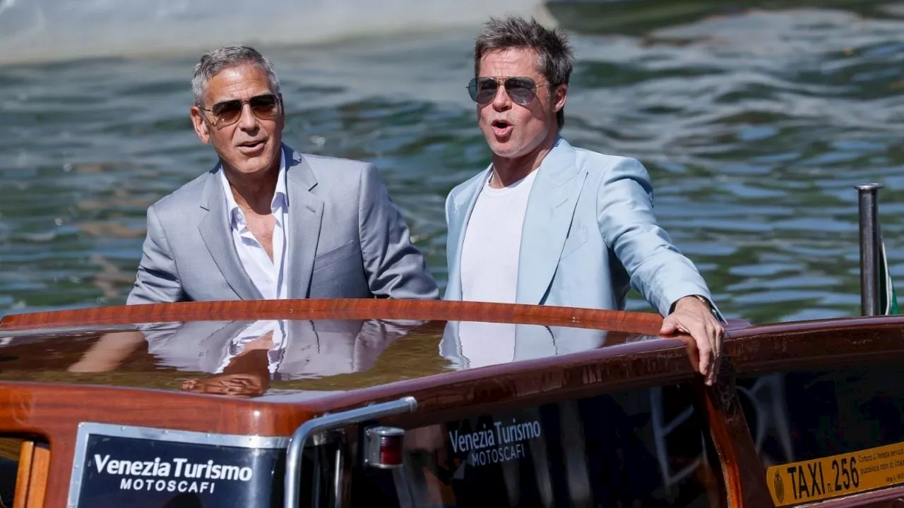 El Festival de Venecia le da la bienvenida a Pitt y a Clooney, y a su nueva cinta 'Wolfs'