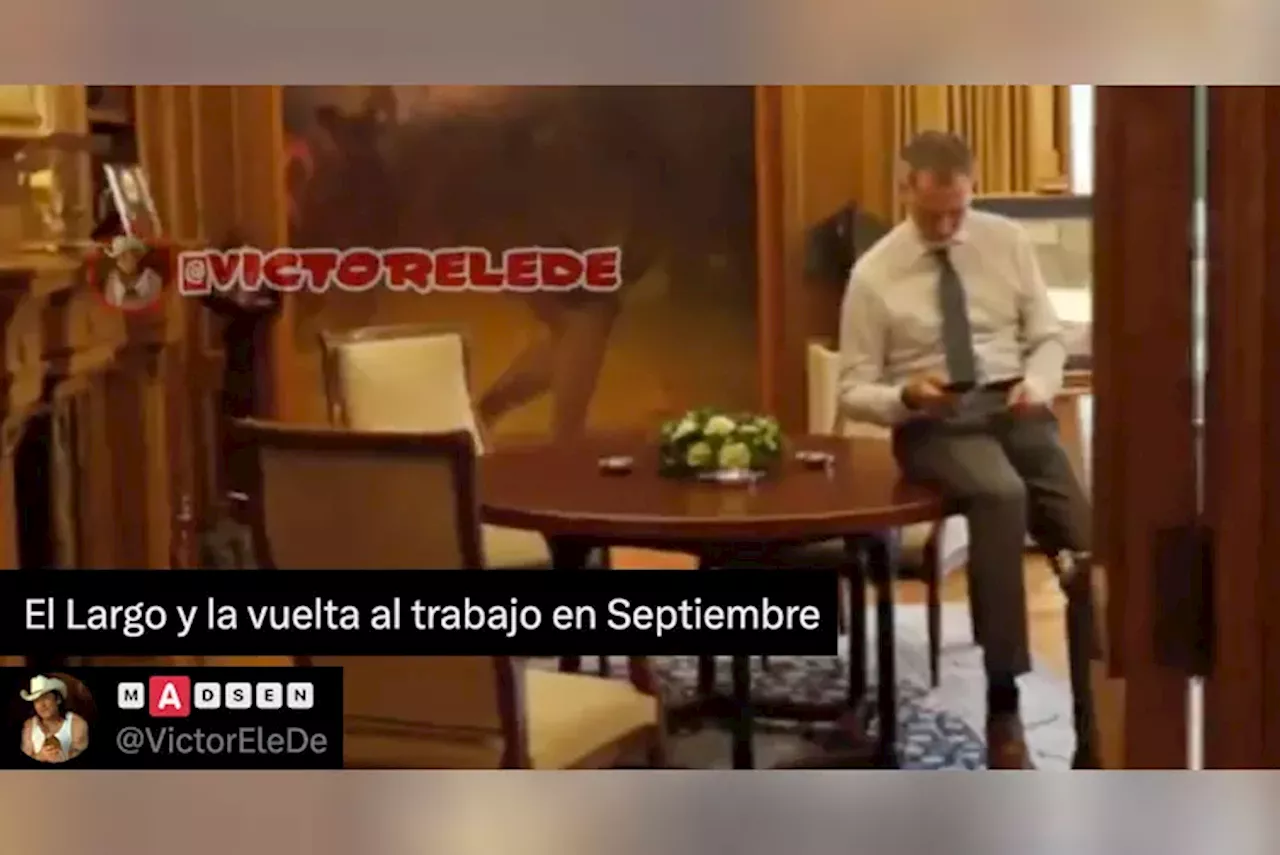 La vuelta al trabajo de Felipe VI en un videomontaje para tirarse por el suelo