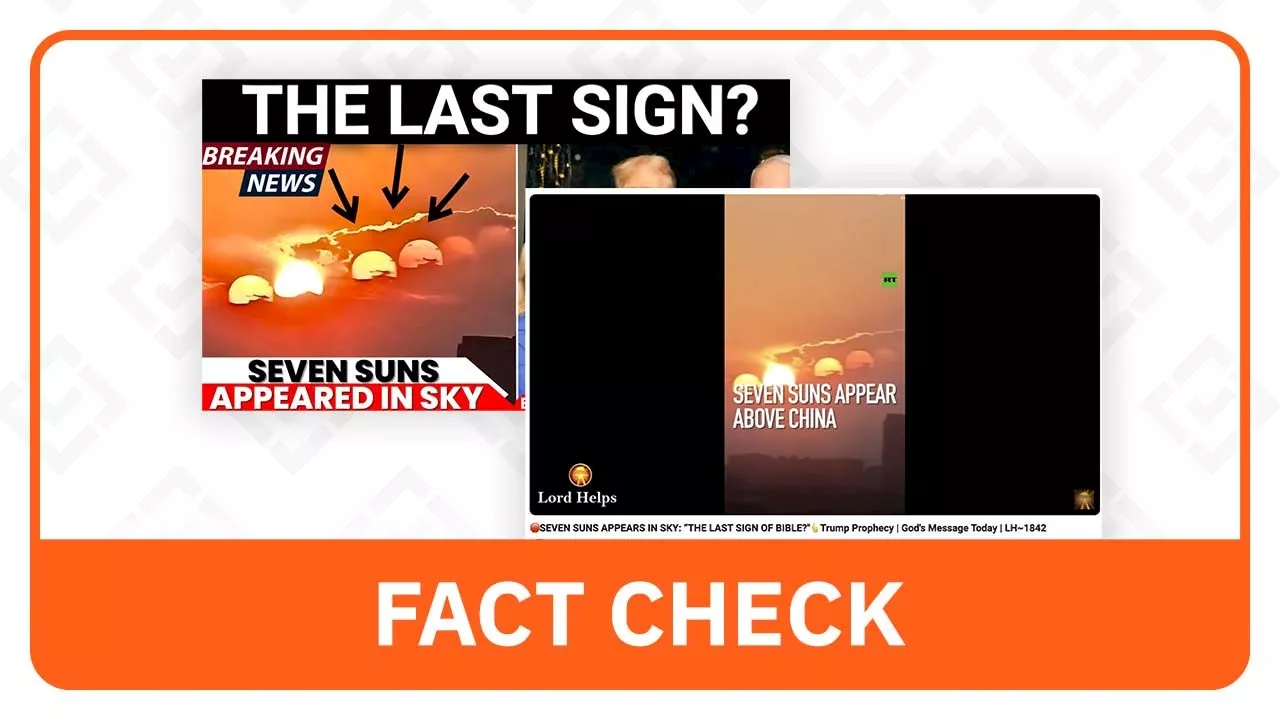 FACT CHECK: Video of ‘seven suns’ in sky not a prophecy for end of the world