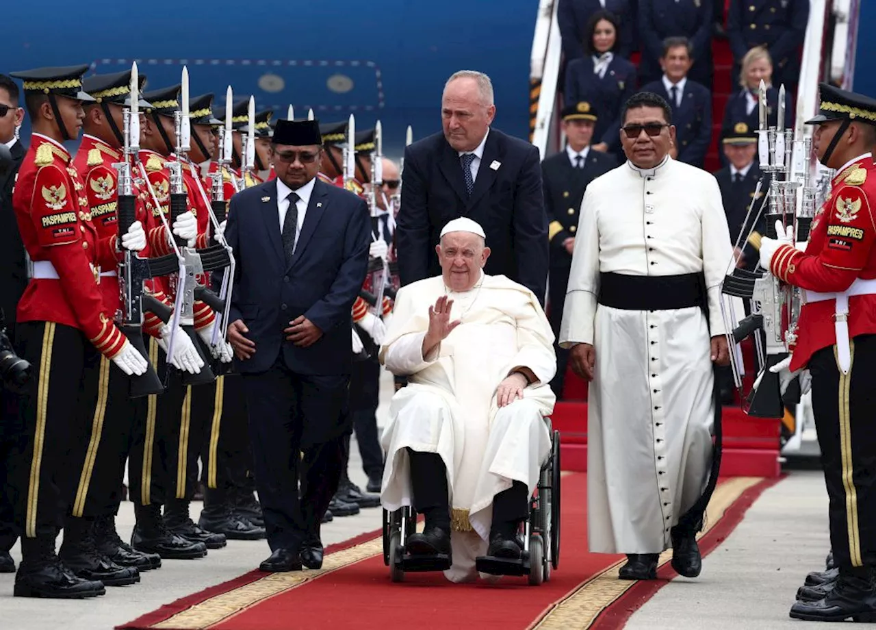 Pope Francis arrives in Indonesia to begin ambitious Asia-Pacific tour