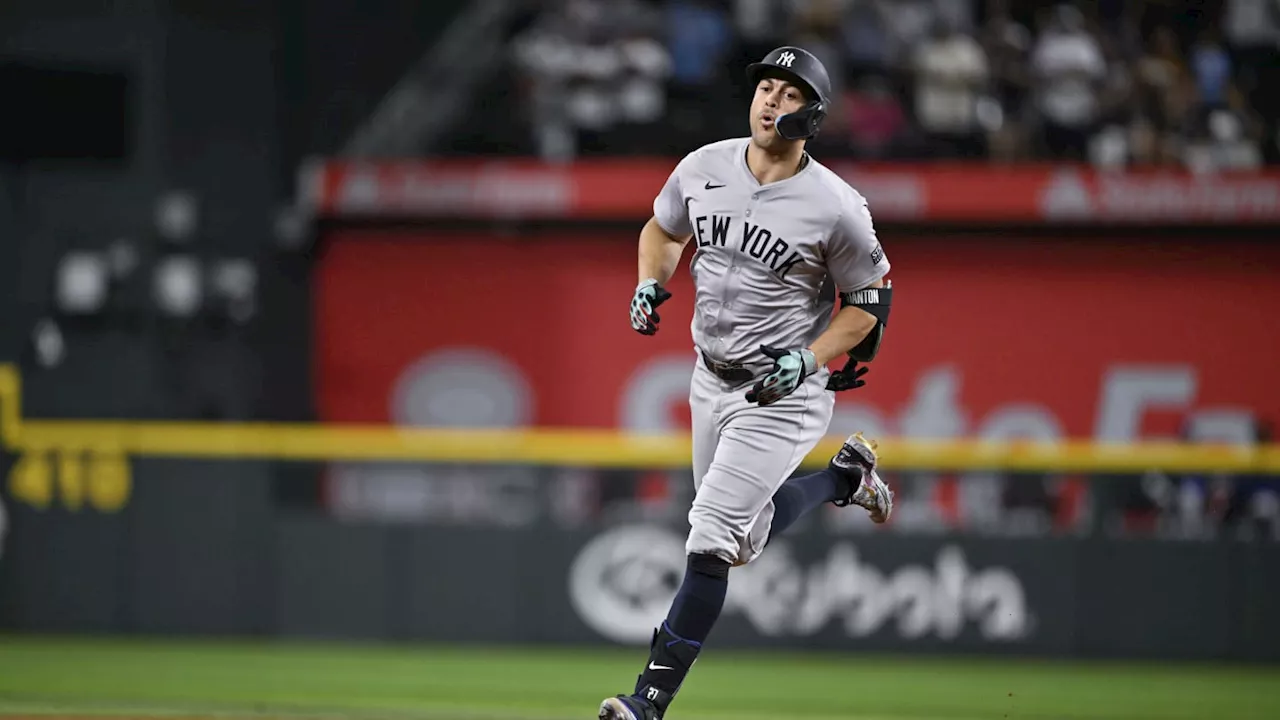 Yankees' Giancarlo Stanton Hits 25th Home Run, Passes Mike Trout as Active Leader