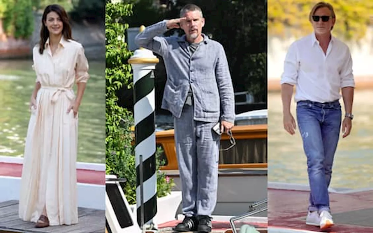 Mostra del Cinema di Venezia, look delle star al Lido oggi da Daniel Craig a Ethan Hawke