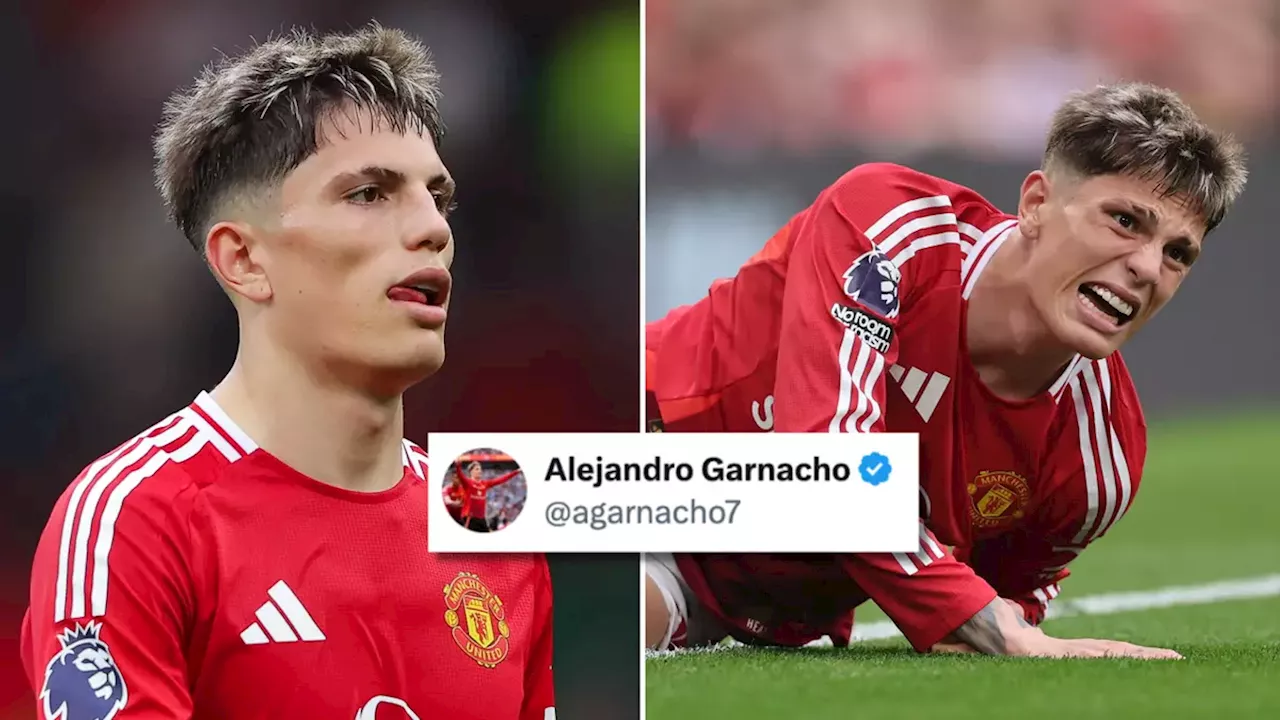 Man Utd winger Alejandro Garnacho hits back after compilation of himself goes viral