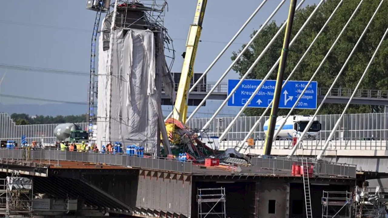 Rheinbrücke Leverkusen: Nach Arbeitsunfall auf Rheinbrücke - keine Lebensgefahr mehr