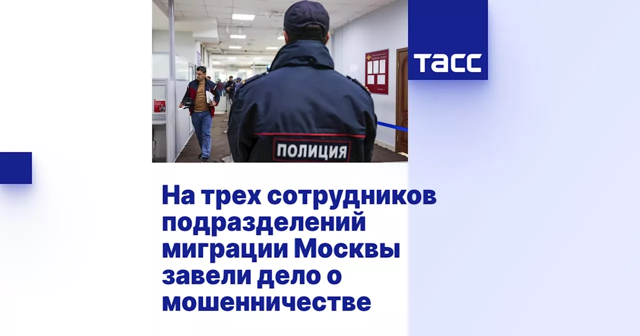 На трех сотрудников подразделений миграции Москвы завели дело о мошенничестве