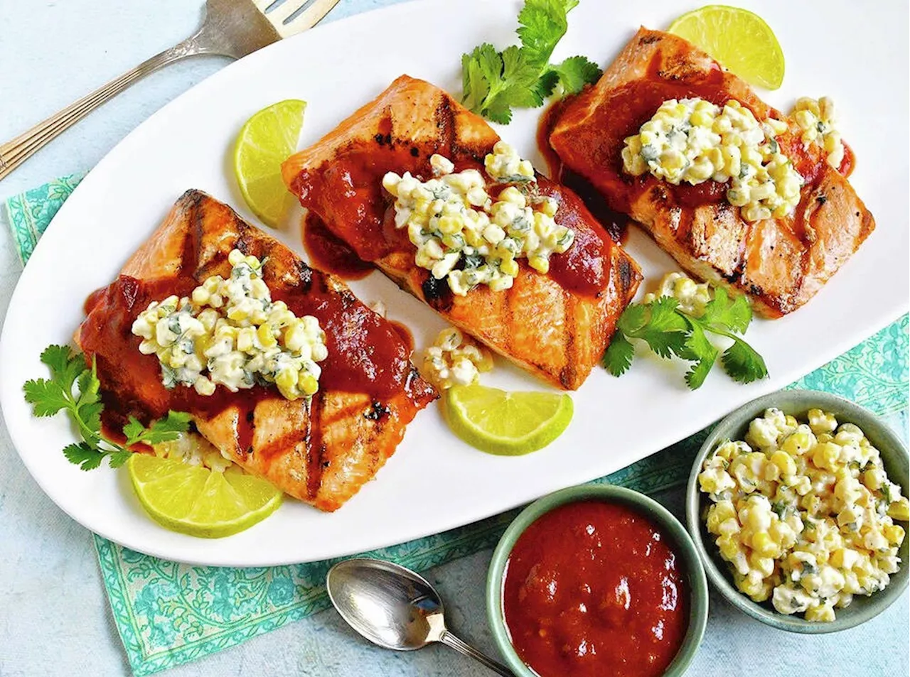 Eric Akis: Salmon fillets get a Mexican topping