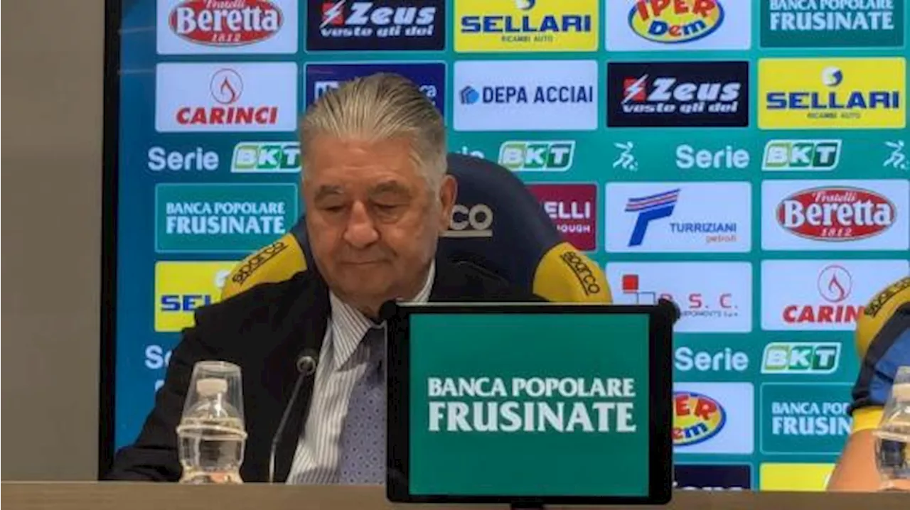 Frosinone, Angelozzi: 'Soddisfatto del mercato, ma si poteva fare qualcosa in più'