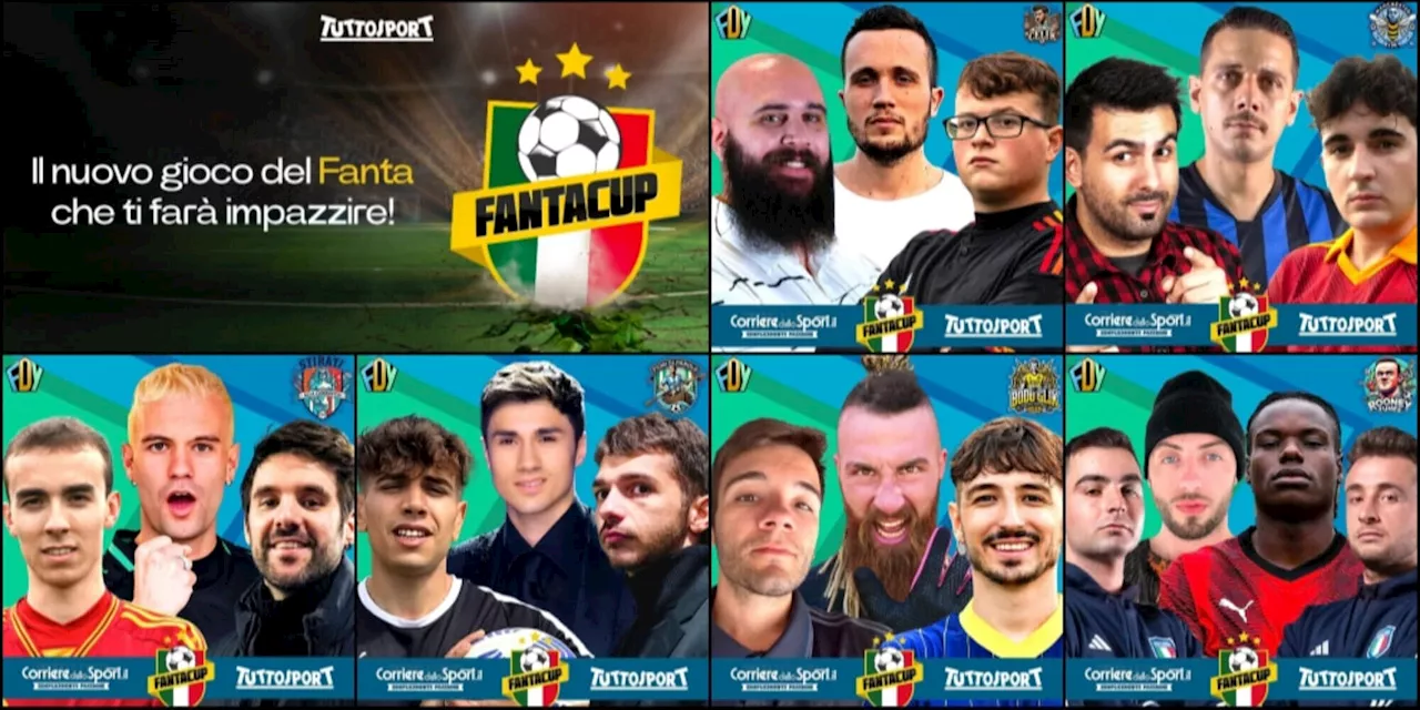 FANTACUP, l'asta degli Youtubers in diretta: tutte le squadre