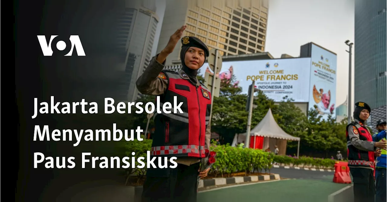 Jakarta Bersolek Menyambut Paus Fransiskus