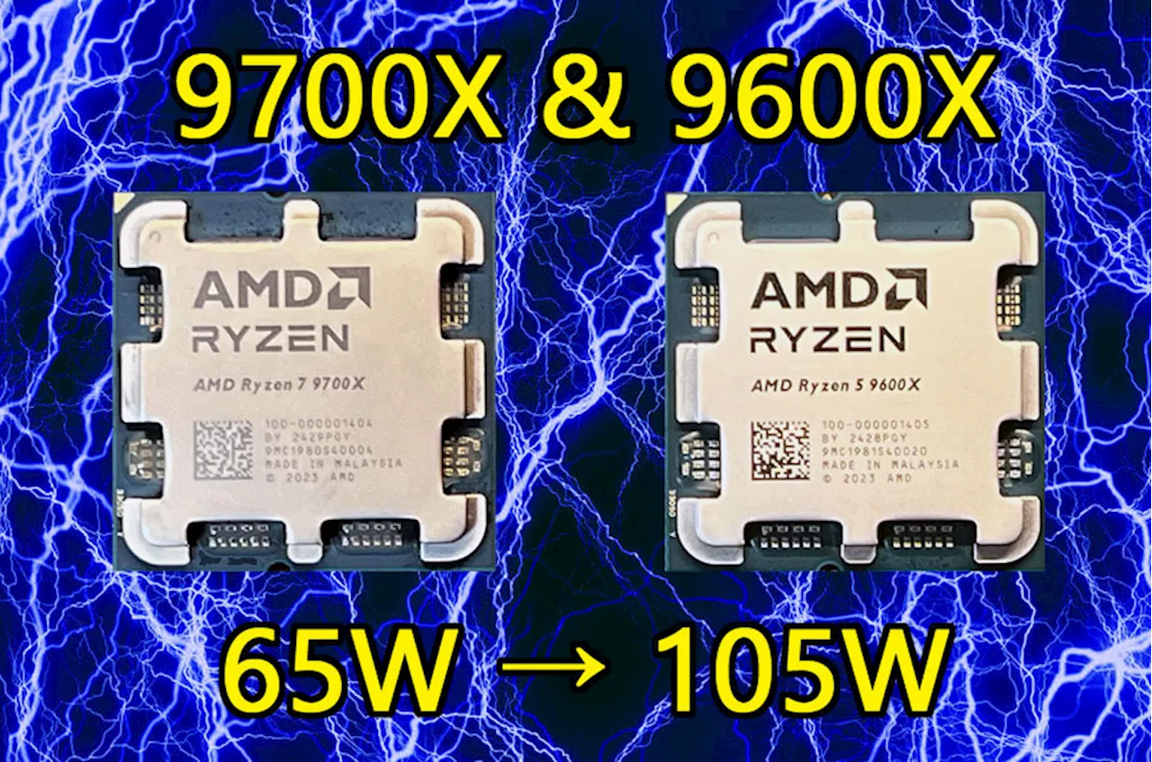 TDP 105W動作にするとRyzen 7 9700X/Ryzen 5 9600Xはどの程度化ける？ レッドゾーン寸前を攻める絶妙な設定だが、ゲームでの効果は期待薄 (1/7)