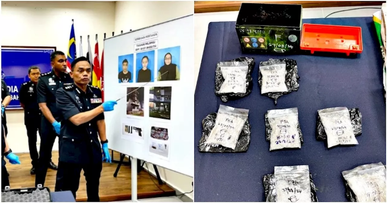 PDRM Arrests 69yo Woman in JB for Drug Trafficking, Her Son & His GF are Also Involved