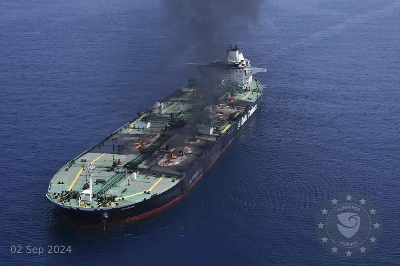 Salvagers abandon effort to tow burning oil tanker in Red Sea targeted by Yemen's Houthi rebels