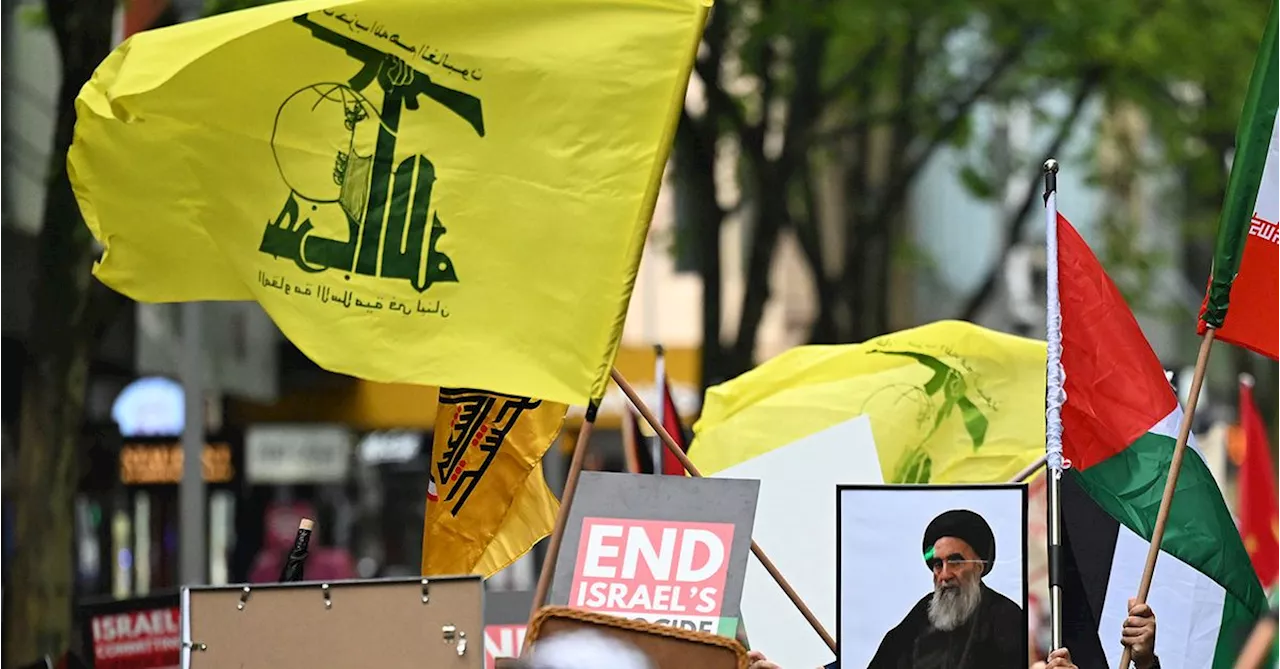 Protesters who waved Hezbollah flags don't meet 'threshold' for arrest, AFP says