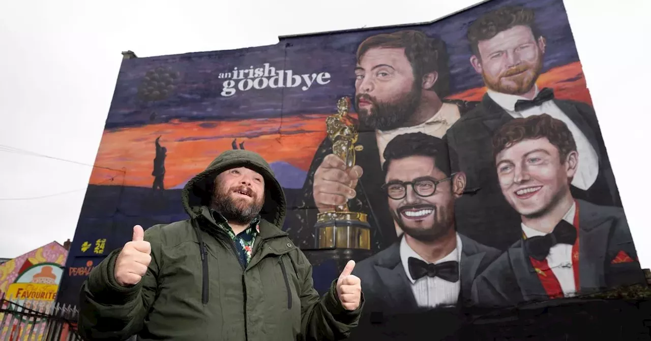 New mural celebrates Oscar-winning film 'An Irish Goodbye' in Belfast