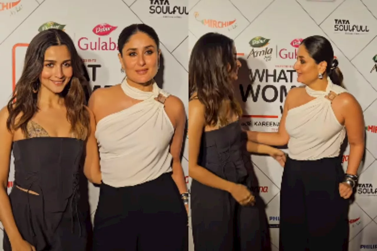 Alia Bhatt ve Kareena Kapoor Khan 'What Women Want' setinde yakalandı.