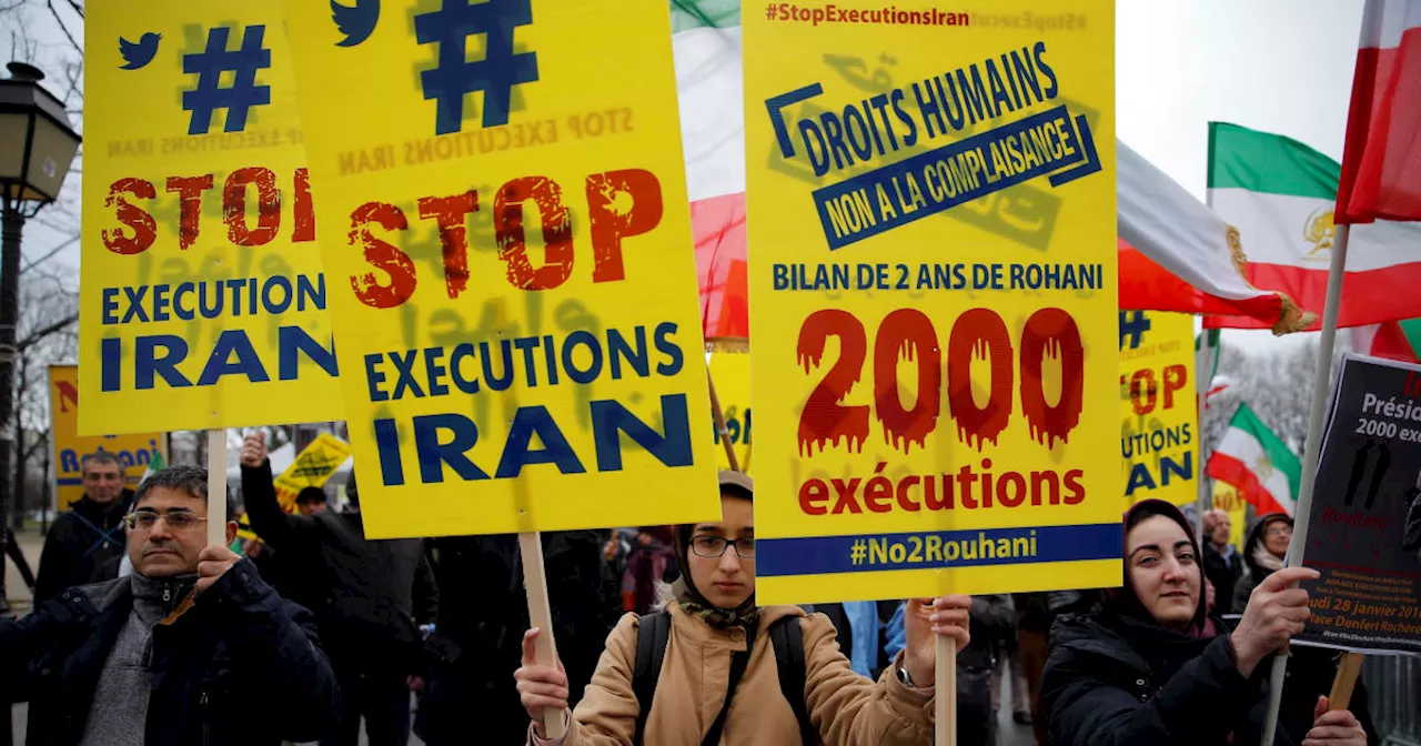 Iran executes 2 men in public over killing of police officer during armed robbery