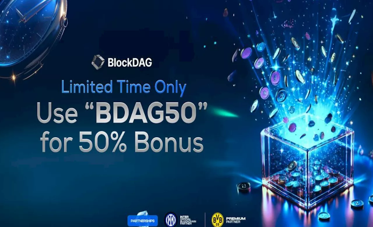 BlockDAG offers 50% bonus until 14 October with BDAG50 code