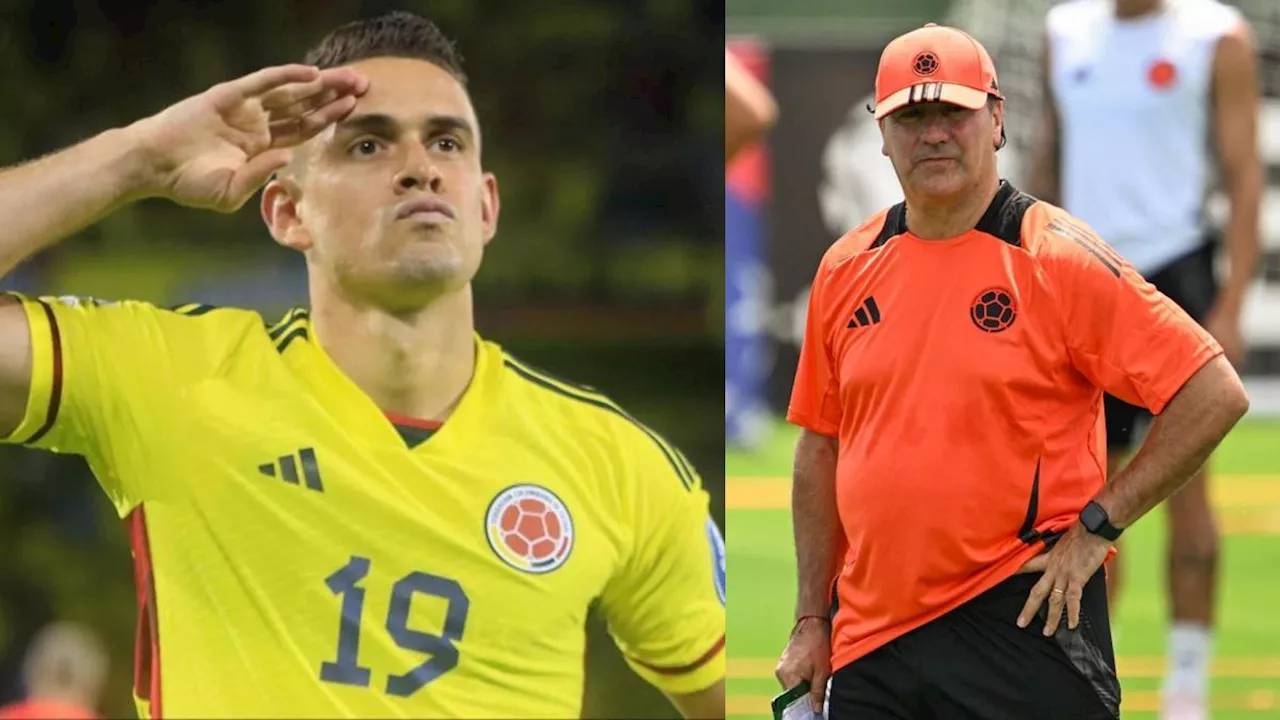 Alarma en Selección Colombia: Rafael Santos Borré, hombre de confianza de Néstor Lorenzo, se lesionó y es duda en la convocatoria