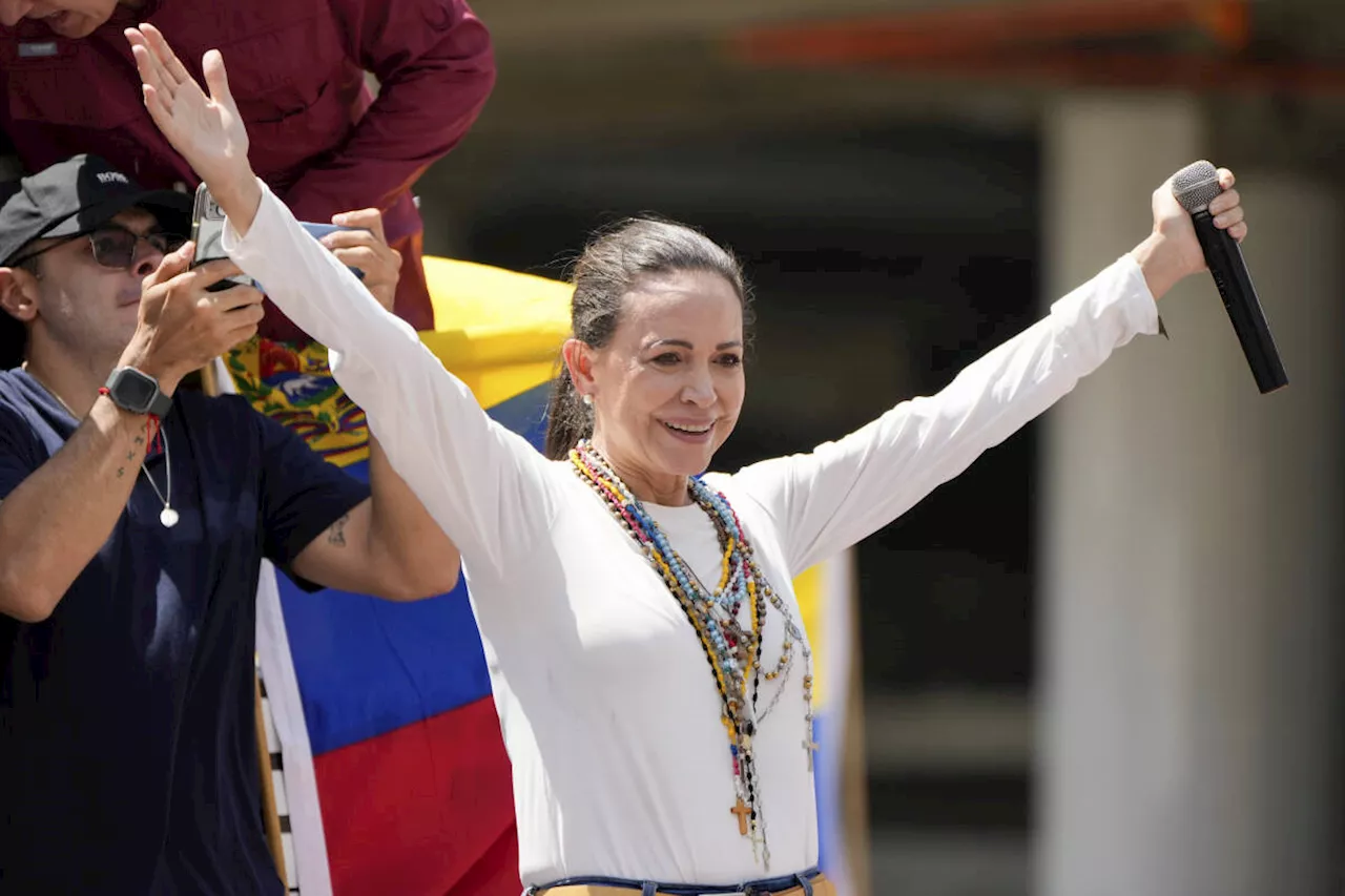 María Corina Machado, opposante vénézuélienne, reçoit le prix Vaclav-Havel des droits de l'homme